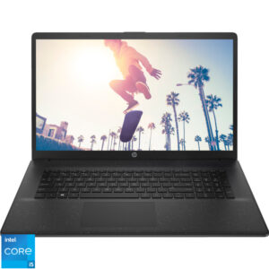 Laptop HP 17.3'' 17-cn3004nq, FHD IPS, Procesor Intel® Core™ i5-1334U (12M Cache, up to 4.60 GHz), 16GB DDR4, 1TB SSD, Intel Iris Xe, Free DOS, Black