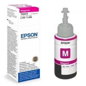 Cartus cerneala  Original Epson Magenta C13T66434A compatibil  L100/L200/L110/L210/L300/L355/L550 (C13T66434A)