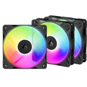 Ventilator ARCTIC AC P14 Pro Reverse 140mm ARGB Black Three Fan Pack
