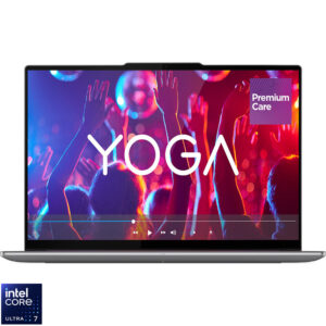 Laptop Lenovo 16'' Yoga Pro 9 16IAH10, 2.8K OLED 120Hz, Procesor Intel® Core™ Ultra 7 255H (24M Cache, up to 5.10 GHz), 32GB LPDDR5X, 1TB SSD, GeForce RTX 5060 8GB, Win 11 Pro, Luna Grey, 3Yr Onsite Premium Care