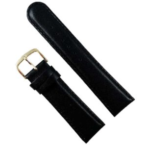 Curea Ceas Piele Naturala Neagra 20mm, 22mm - WZ2289