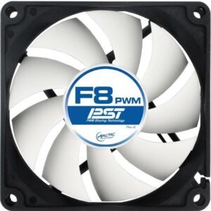 FAN FOR CASE ARCTIC 'F8 PWM PST' 80x80x25 mm, w/ PWM & cablu PST, low noise FD bearing (AFACO-080P0-GBA01)