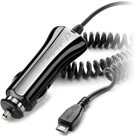 Alimentator auto universal pentru tableta si smartphone, micro USB, cablu spiralat, Black (CBRMICROUSB2)