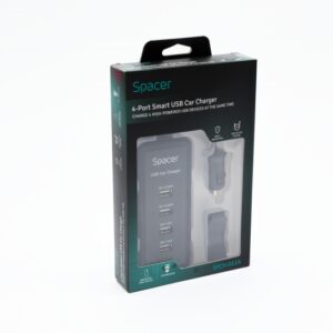 Incarcator USB 4 port Smart car charger Spacer (SPCH-011A)