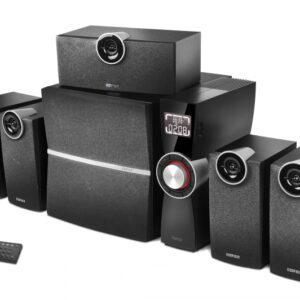 BOXE 5.1 EDIFIER, RMS: 80W (8Wx4 + 10W + 38W), port USB, SD card slot, MP3 Player, FM, Optical Digital In, black 'C6XD' (include timbru verde 1 leu)