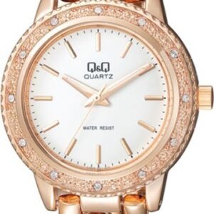 Ceas Damă Fashion Q&Q Auriu Roze F535-011