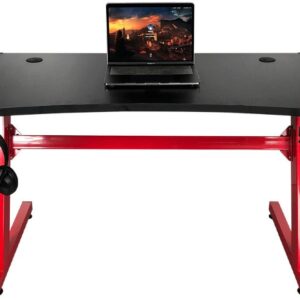 Birou Gaming Marvo DE-08 RGB Black-Red