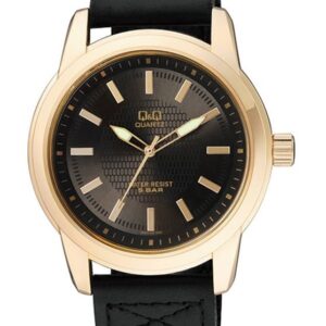 Ceas barbatesc Q&Q Casual Auriu & Negru Q930J102Y