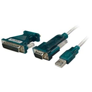 Adaptor  USB 2.0 la Serial, 9+25 Pin, cablu 1.2m, Logilink 'UA0042A'