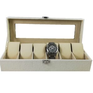 Cutie Ceasuri Cu 6 Spații Alb | Negru | Beige