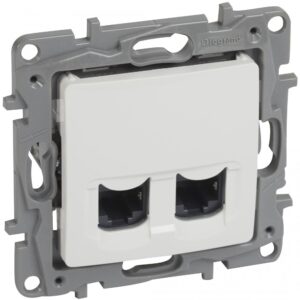 Priza dubla date Ftp Cat.6 Rj45 Alb Legrand Niloe 764578