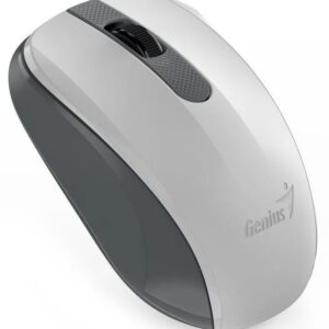 MOUSE Genius, "NX-8008S", PC sau NB, wireless, 2.4GHz, optic, 1200 dpi, butoane/scroll 3/1, , alb&gri, "31030028403" (timbru verde 0.18 lei)