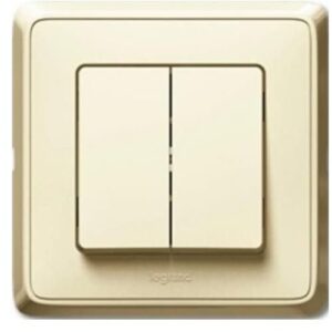 Intrerupator dublu ivoar Legrand Cariva 773905