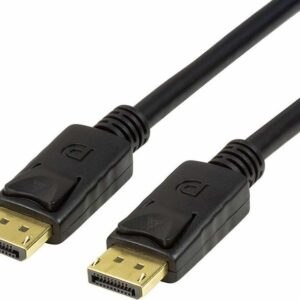 CABLU video LOGILINK, DisplayPort (T) la DisplayPort (T), 2m, conectori auriti, rezolutie maxima 8K (7680 x 4320) la 60 Hz, negru, "CV0120" (timbru verde 0.8 lei)