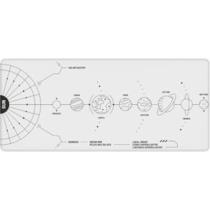 Mouse pad Dark Project Terra Nova XL, White/Black