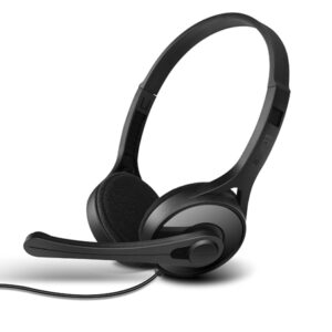 Casti EDIFIER Stereo, microfon pe casca, control volum pe fir, black (K550)