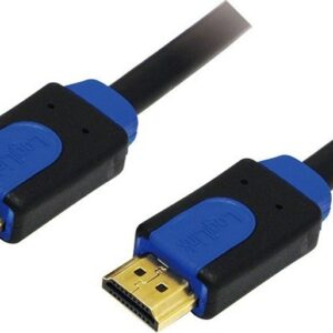 CABLU HDMI high speed with. ethernet LOGILINK, 5m, (T/T), suporta rezolutii 3D TV si 4K UHD, gold plated, black, "CHB1105"