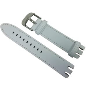 Curea SWATCH albă din piele naturală