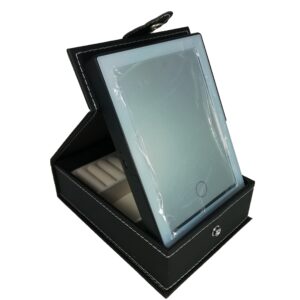 Cutie de bijuterii cu oglindă iluminată LED