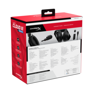 Casti HP HyperX Cloud III S WS, ng-rosu