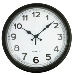 Ceas de perete cu ramă neagră