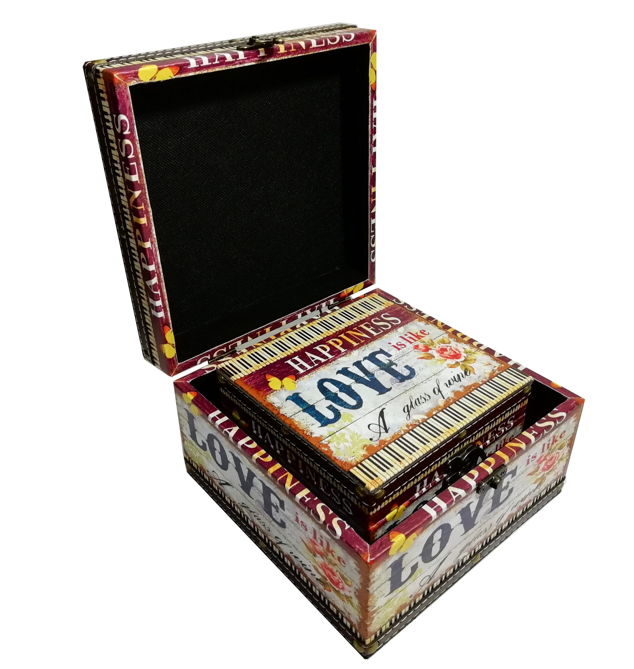 Set 2 cutii depozitare - diverse imprimeuri WZ-JC27