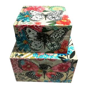 Set 2 cutii depozitare - diverse imprimeuri