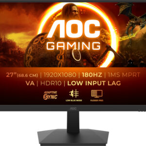 Monitor LED AOC Gaming 27G15N2 27 inch FHD VA 1 ms 180 Hz HDR