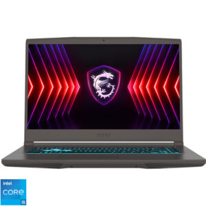 Laptop MSI Gaming 15.6'' Thin 15 B12VE, FHD 144Hz, Procesor Intel® Core™ i5-12450H (12M Cache, up to 4.40 GHz), 16GB DDR4, 1TB SSD, GeForce RTX 4050 6GB, Free DOS, Cosmos Gray