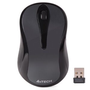 MOUSE A4tech, PC sau NB, wireless, 2.4GHz, optic, 1000 dpi, butoane/scroll 3/1, , gri, "G3-280A-GG" (timbru verde 0.18 lei)