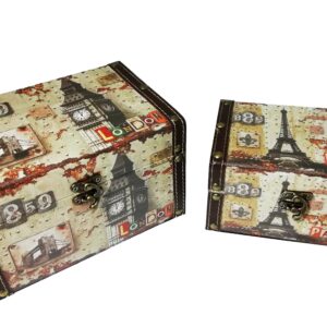 Set 2 cutii depozitare - diverse imprimeuri