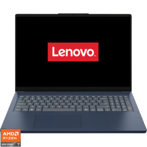 Laptop Lenovo 16'' IdeaPad Slim 3 16AHP10, WUXGA IPS, Procesor AMD Ryzen™ 7 8840HS (16M Cache, up to 5.10 GHz), 24GB DDR5, 1TB SSD, AMD Radeon 780M, No OS, Cosmic Blue