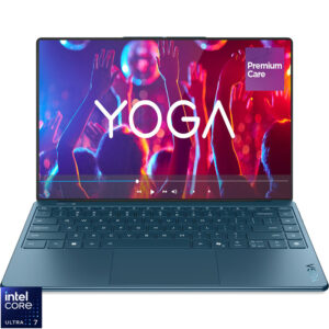 Laptop Lenovo 14'' Yoga Slim 9 14ILL10, 4K WQUXGA OLED 120Hz Touch, Procesor Intel® Core™ Ultra 7 258V (12M Cache, up to 4.80 GHz), 32GB LPDDR5X, 1TB SSD, Intel Arc 140V, Win 11 Home, Tidal Teal, 3Yr Onsite Premium Care