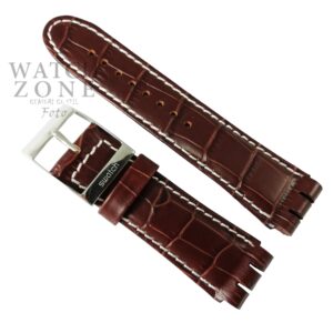 Curea Ceas Swatch Piele Naturală Maro 23mm WZ2651