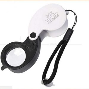 Lupă de buzunar cu iluminare LED - 30x