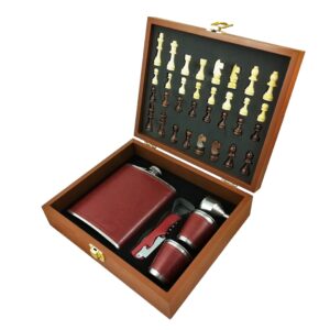 Set Sah cu Ploscă, Pahare și Tirbușon și Pâlnie CD-MH-20