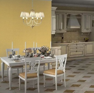 Tapet superlavabil Rasch model uni galben cod 545463