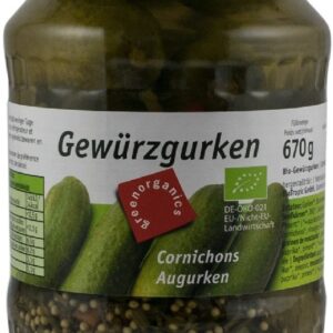 Castraveti murati, bio, 670g / 360g Green Organics