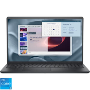 Laptop DELL 15.6'' Pro 15 Essential PV15250, FHD 120Hz, Procesor Intel® Core™ i5-1334U (12M Cache, up to 4.60 GHz), 16GB DDR5, 512GB SSD, Intel Integrated Graphics, Linux, Carbon Black, 3Yr ProSupport