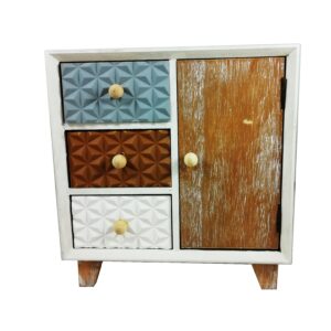 Casetă depozitare din lemn natur