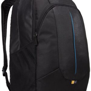 Rucsac laptop 17.3' Case Logic, buzunar frontal, nylon, black 'PREV217BLK/MID'