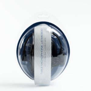 MICROFON LOGISTEP desktop stand, jack 3.5mm, black (LS-MIC600)