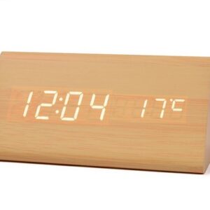 Ceas de masă LED cu Alarmă și Termometru - Triunghiular