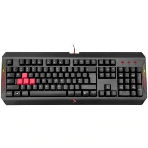 TASTATURA A4TECH - gaming, "Bloody gaming", cu fir 1.8m, 106 taste, format standard , USB, negru, "Q100" (timbru verde 0.8 lei)