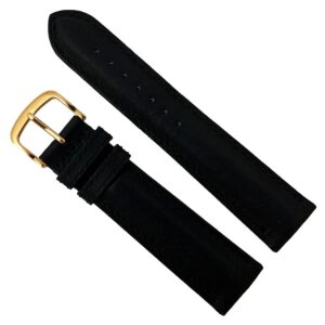 Curea de ceas neagra din piele de vitel 20mm