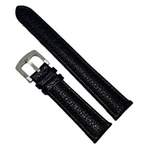 Curea ceas din piele neagra marime XL  20mm 24mm 26mm WZ1179