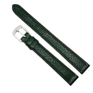 Curea de ceas din piele naturala verde - 12mm - C2989