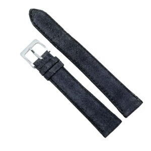 Curea Ceas „Suede Urban Grey” – Piele Întoarsă Veritabilă (12mm - 20mm)