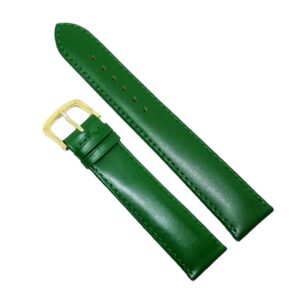 Curea de ceas din piele naturala Verde - 18mm - C2998