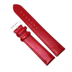 Curea Ceas „Scarlet Comfort XL” 4XL9 – Piele Naturală Hipoalergenică, Roșu (12mm - 26mm)